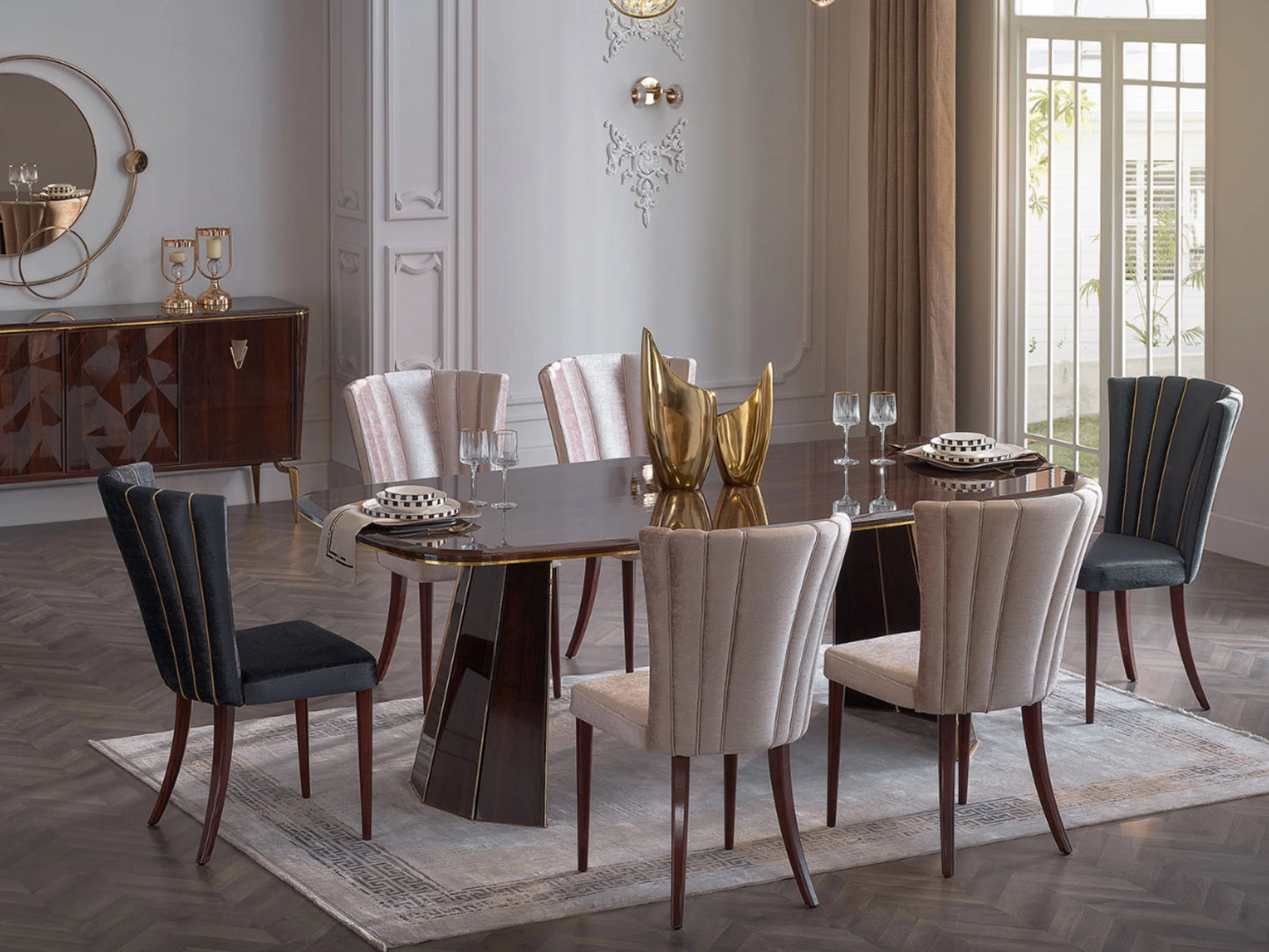 Bellona Plaza 7 Pc Dining Collection