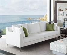 Colección de sofás de lino blanco Seattle - Diamond Sofa