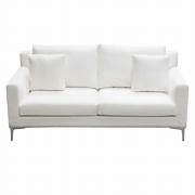 Seattle White Linen Sofa Collection - Diamond Sofa