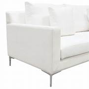 Seattle White Linen Sofa Collection - Diamond Sofa