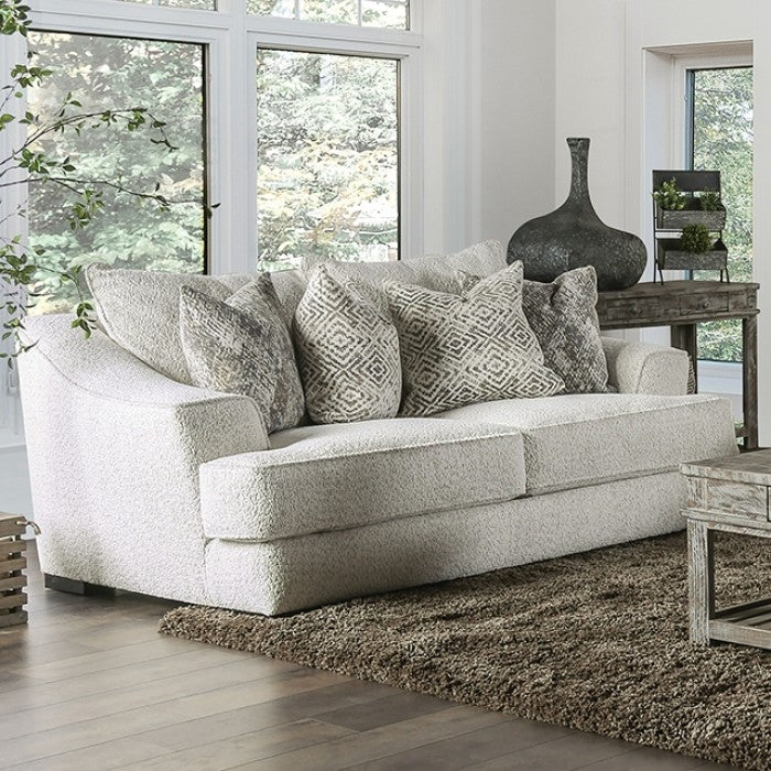Juego de sala de estar Moorpark gris y blanco - FOA SM6092