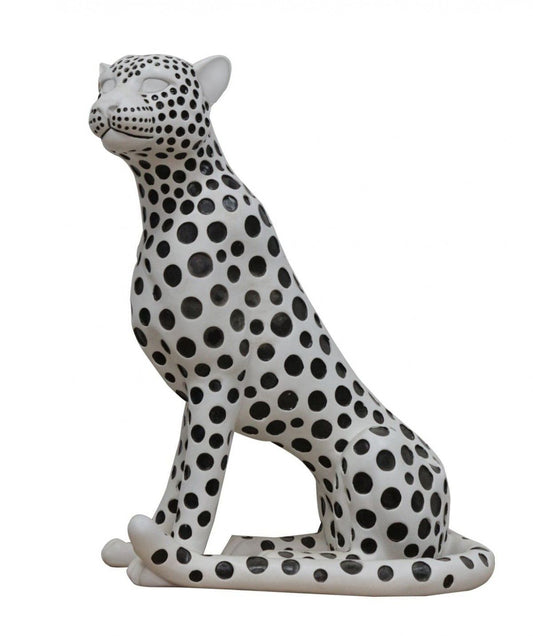 Escultura de leopardo de las nieves de VIG Furniture