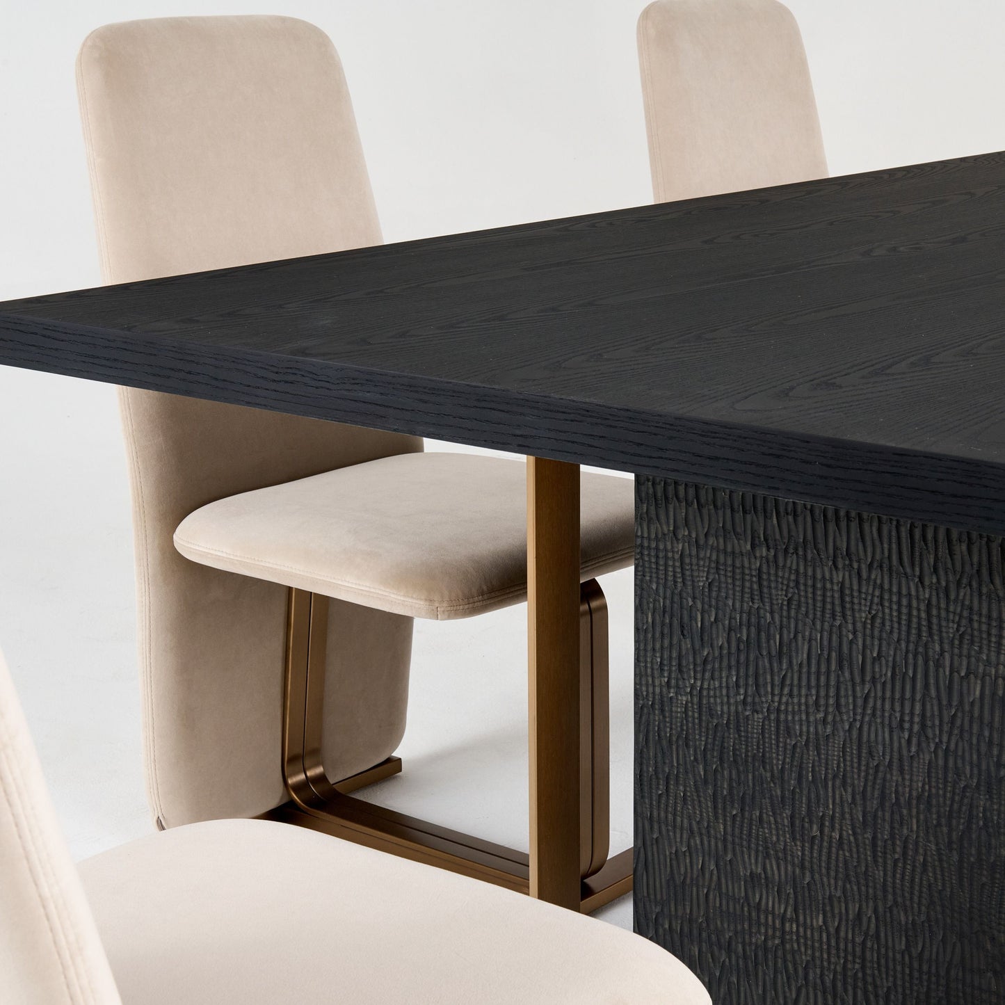 Modrest Tasha - Modern Black Ash Dining Table