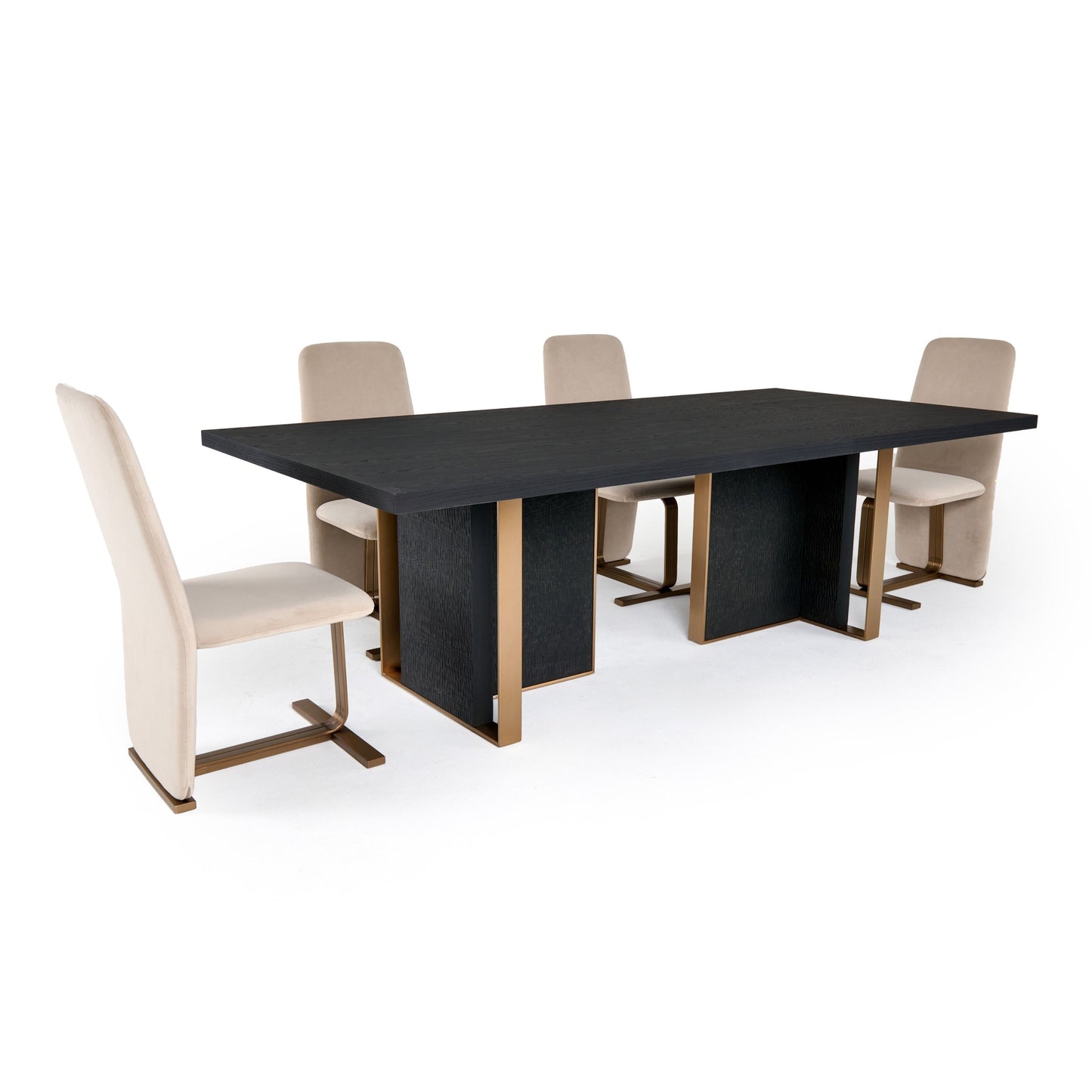 Modrest Tasha - Modern Black Ash Dining Table