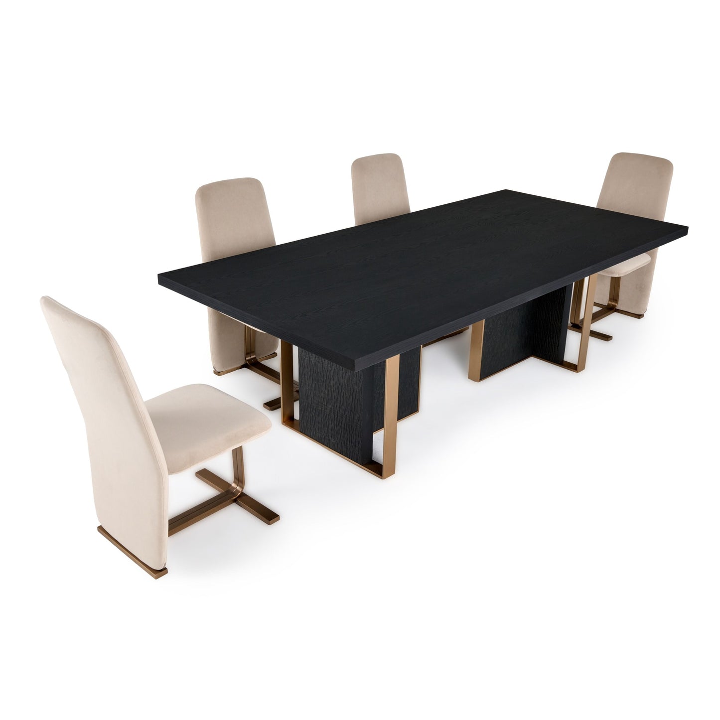 Modrest Tasha - Modern Black Ash Dining Table
