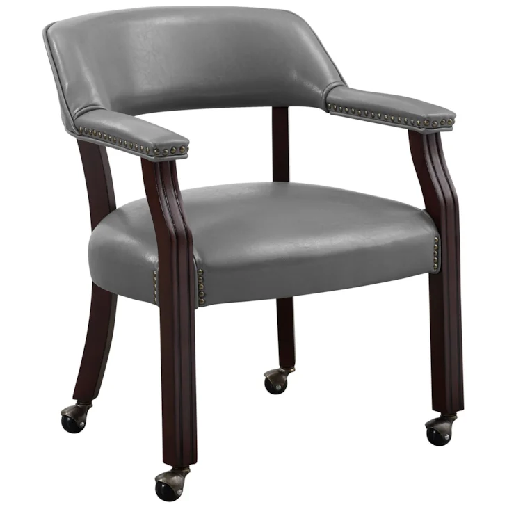 Tournament 6 Pc Game Table - Grey Chairs