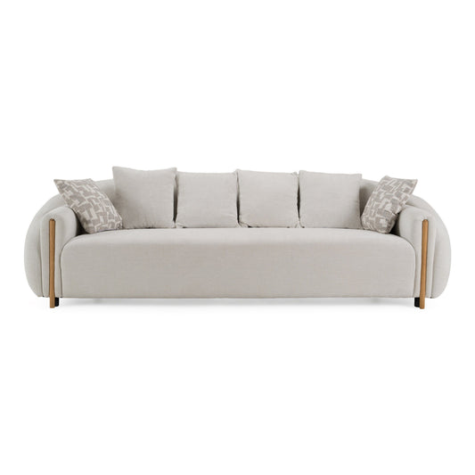 Yorba 2 Pc Modern Beige Sofa Collection