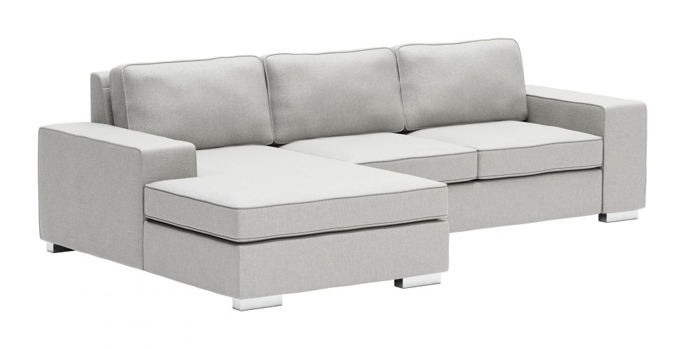 Brickell Reversible Sectional - Light Gray