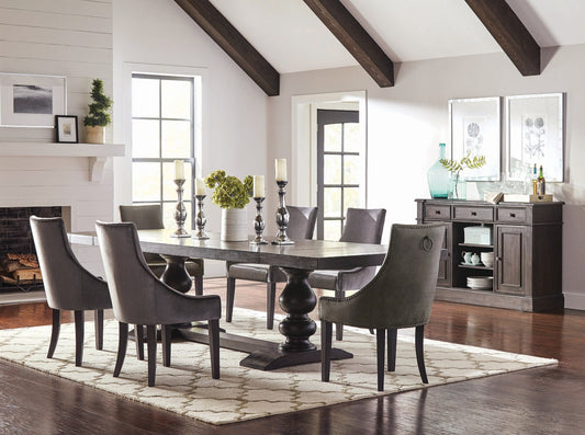 Phelps Rectangular Dining Table - Multiple Chairs