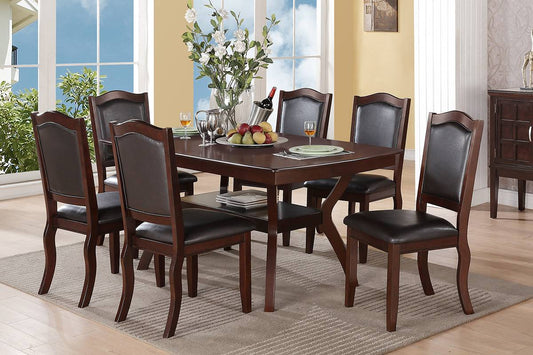 Livingston F2290 Dining Set - Poundex Furniture