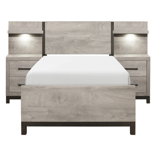 Zephyr 5 Pc Twin Bedroom Set - LED Lights