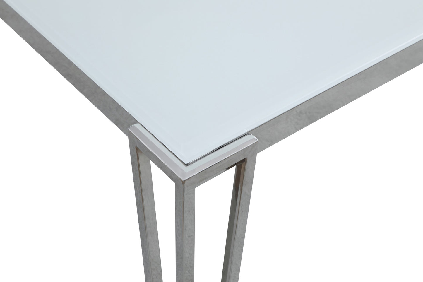 Colección de comedor Pauline - Tapa de vidrio templado blanco