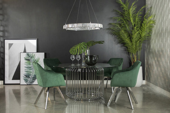 Coaster Furniture Veena Art Deco Dining Set