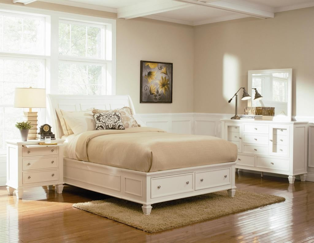 Sandy Beach White Bedroom Collection
