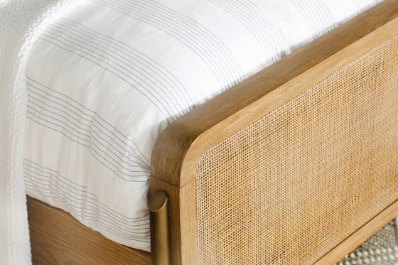 Arini Mid-Century Bedroom Collection - Sand Wash Finish