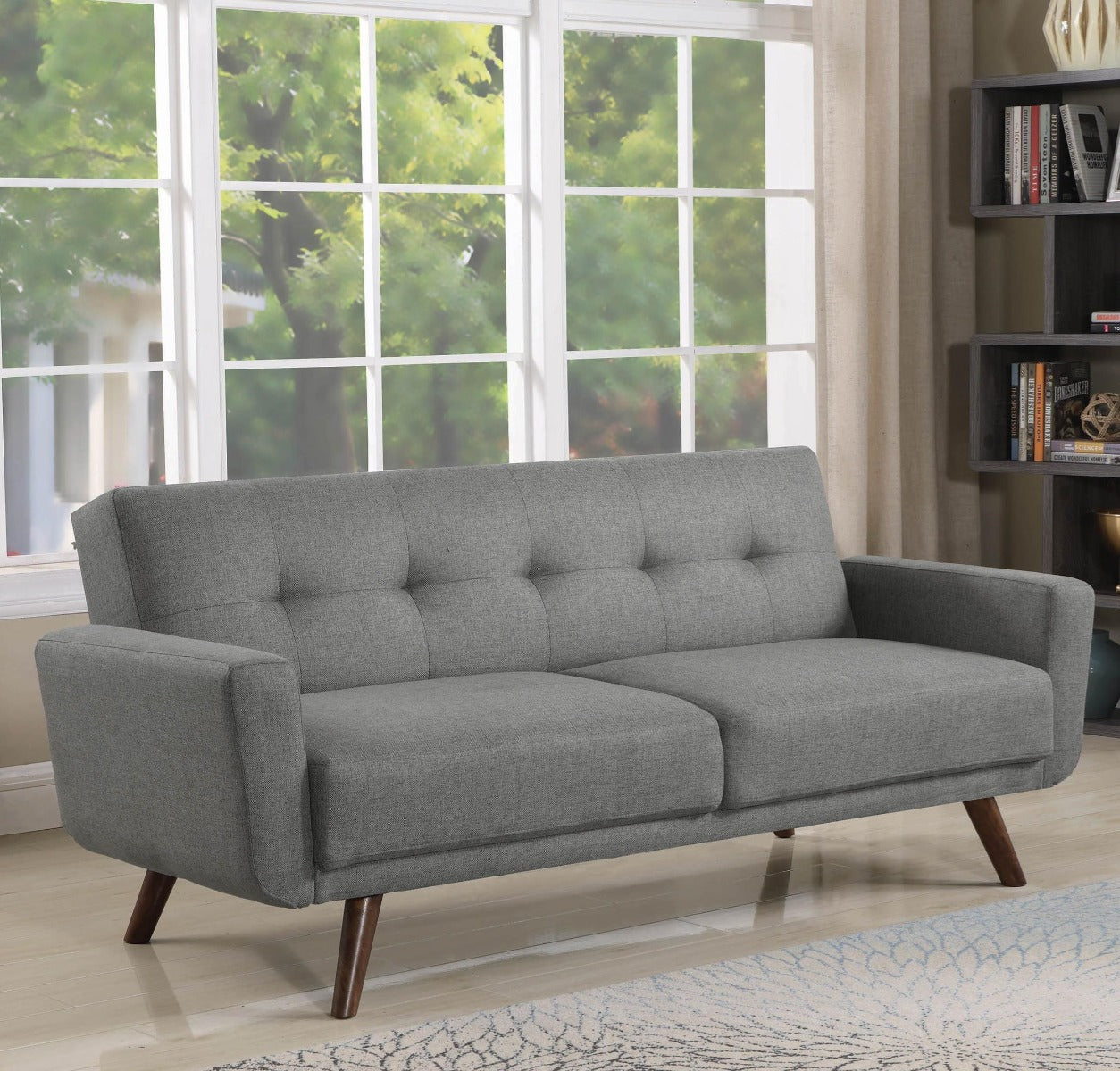 Burgos Mid Century Modern Futon Sofa