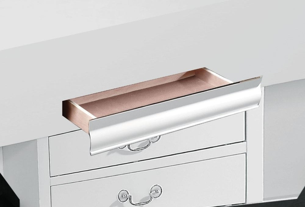 Louis Phillipe 4 Pc Bedroom Set - White Finish