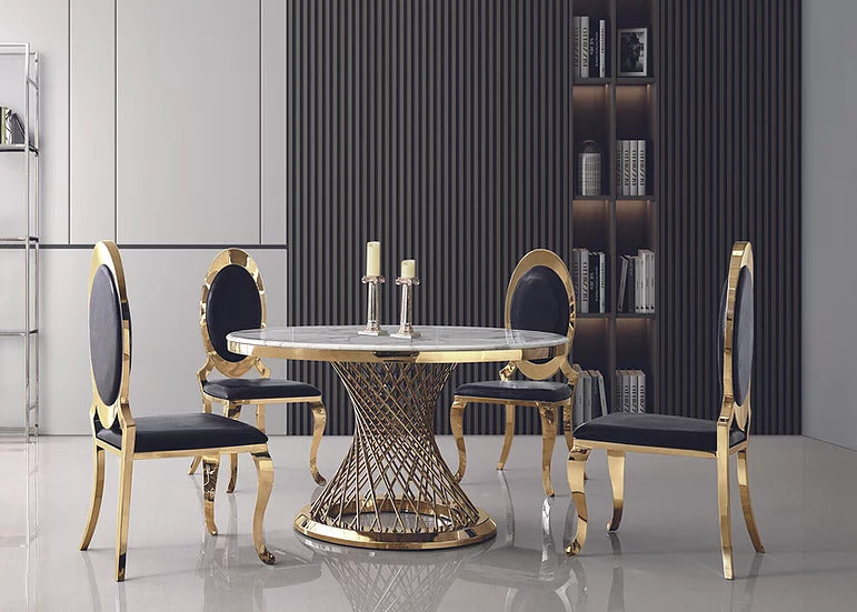 Zales Gold 5 Pc Set (51" Table)