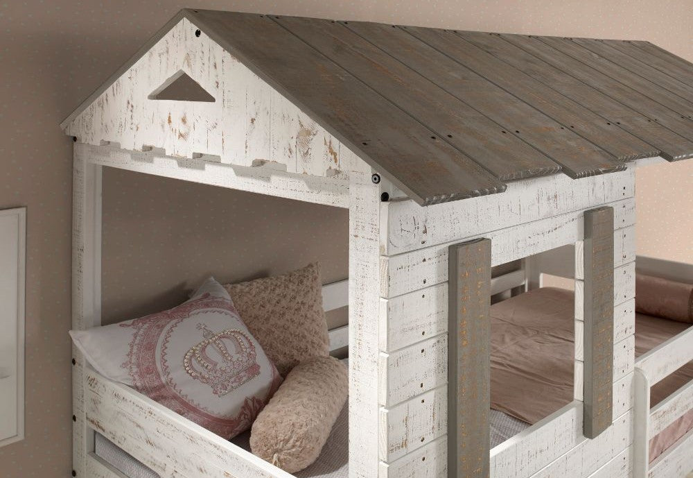 Darlene Bunk Bed 38135 - Rustic White