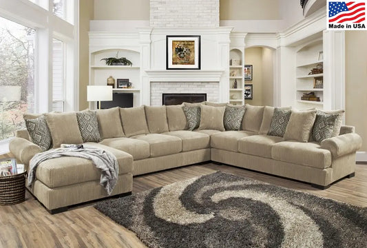 Comfort Industries Seccional Memphis de gran tamaño - 4 opciones de color