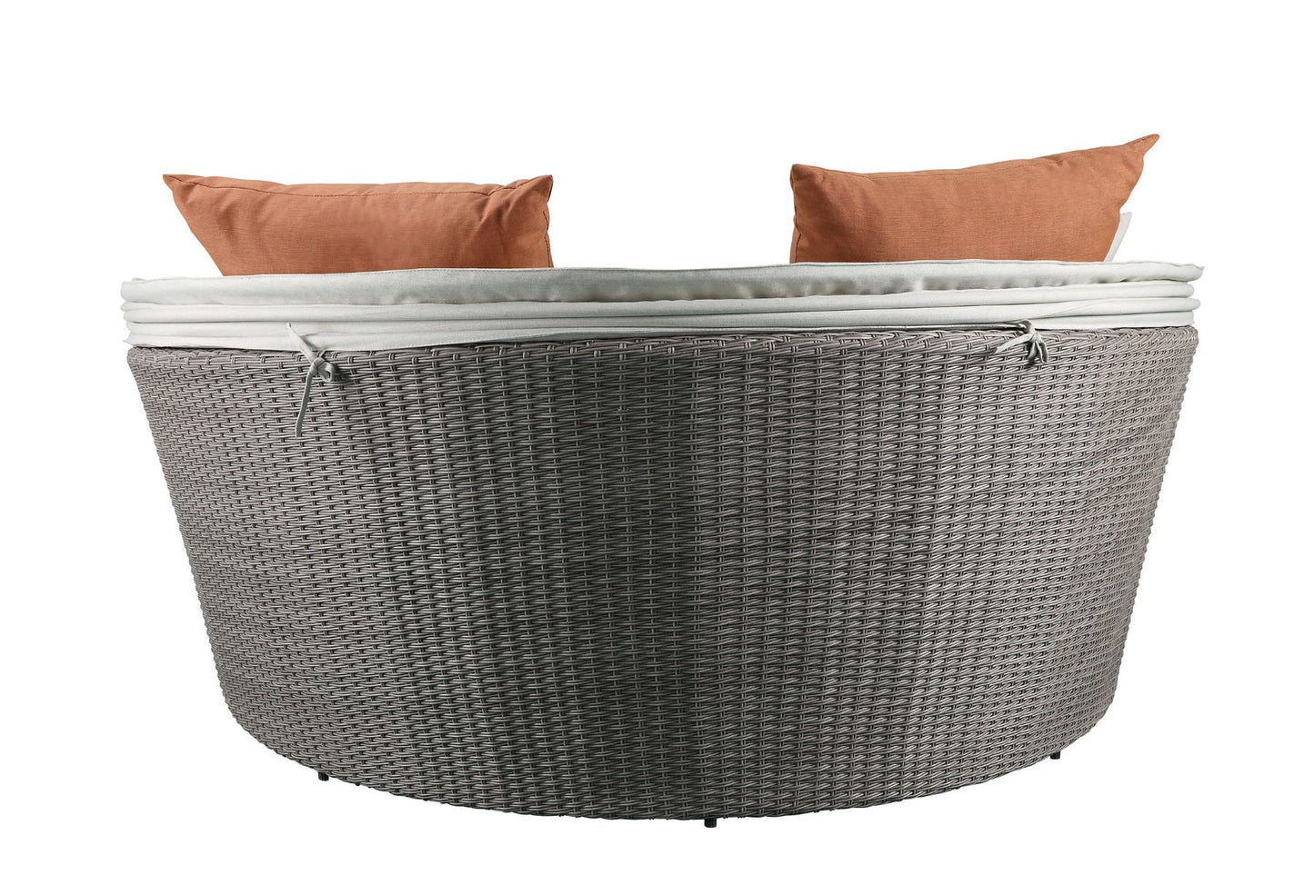 Glynn 45025 Patio Sofa & Ottoman by Acme - Gray Wicker