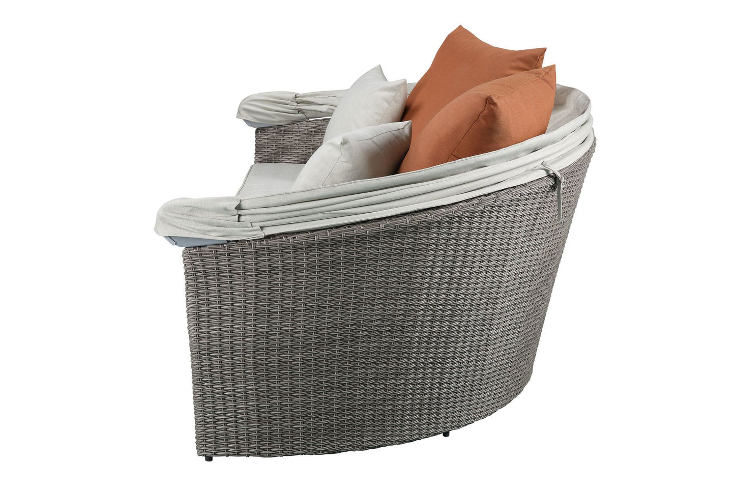 Glynn 45025 Patio Sofa & Ottoman by Acme - Gray Wicker