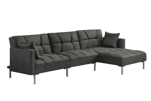 Duzzy Reversible & Adjustable Sectional Sofa - Dark Gray