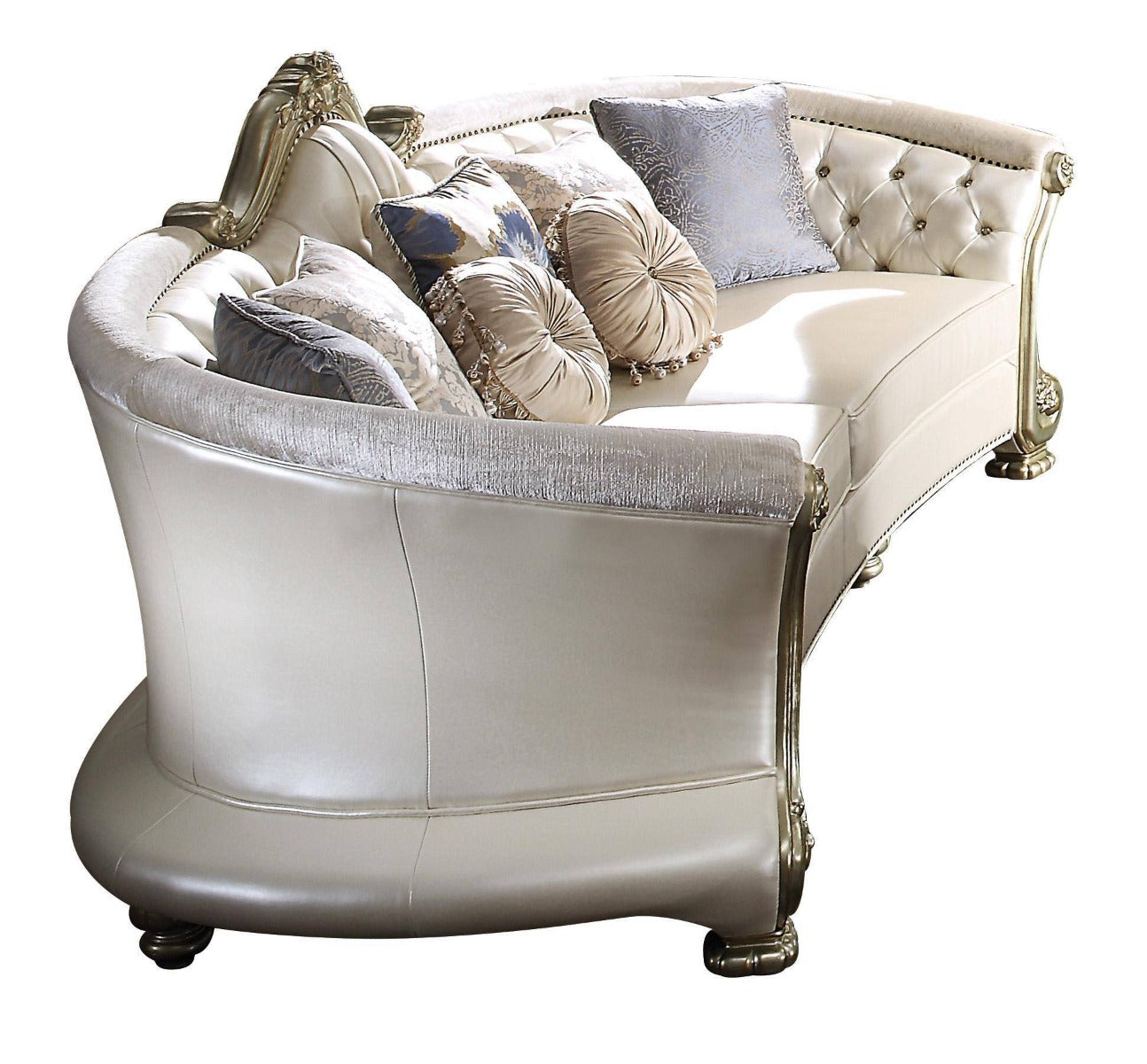 Dresden II Sofa Collection 54875 - Bone PU