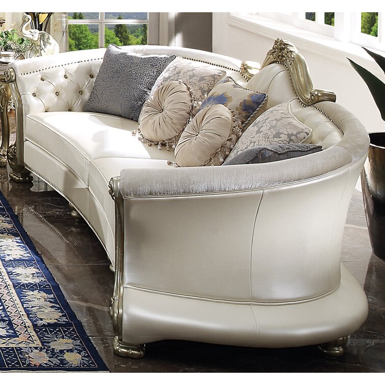 Dresden II Sofa Collection 54875 - Bone PU