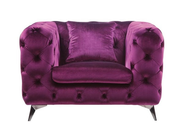 Acme Furniture 54907 Silla Atronia - Tela morada