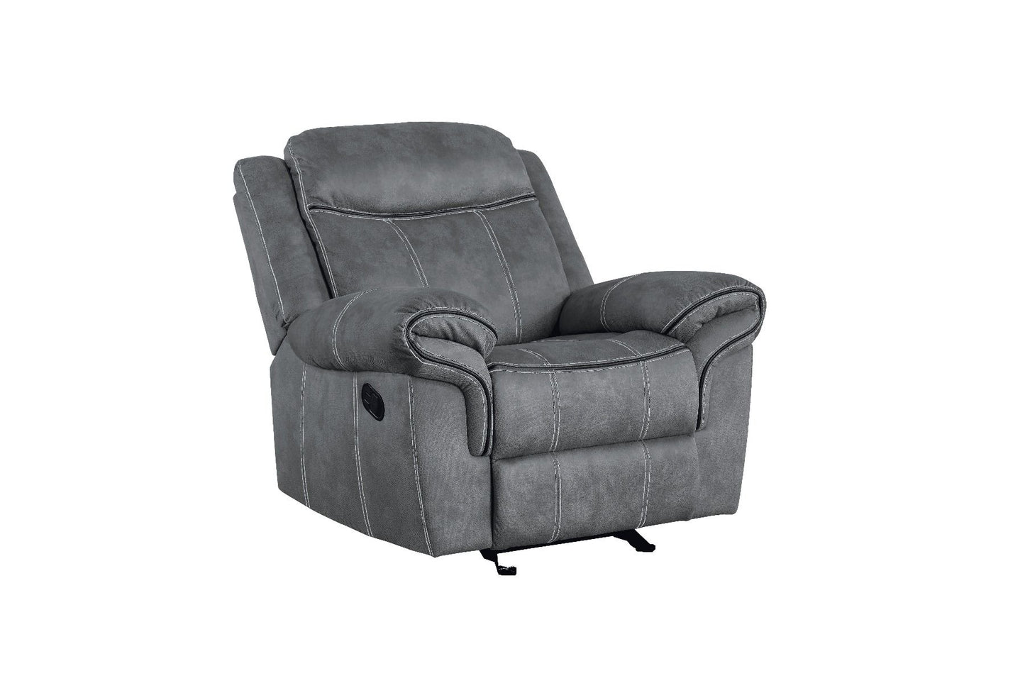 Zubaida 55027 Grey Glider Recliner