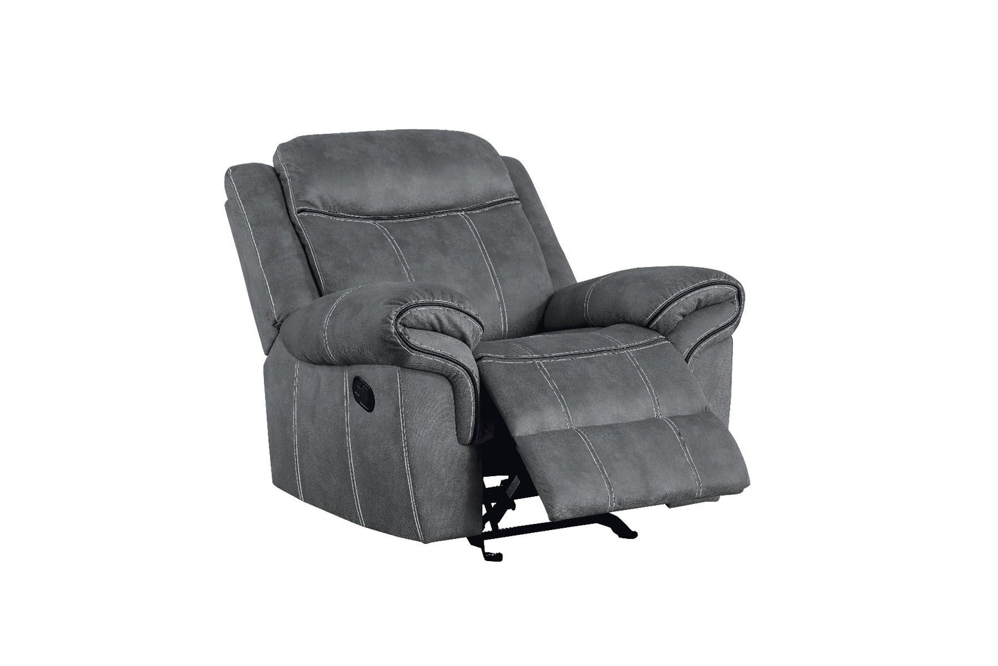 Zubaida 55027 Grey Glider Recliner