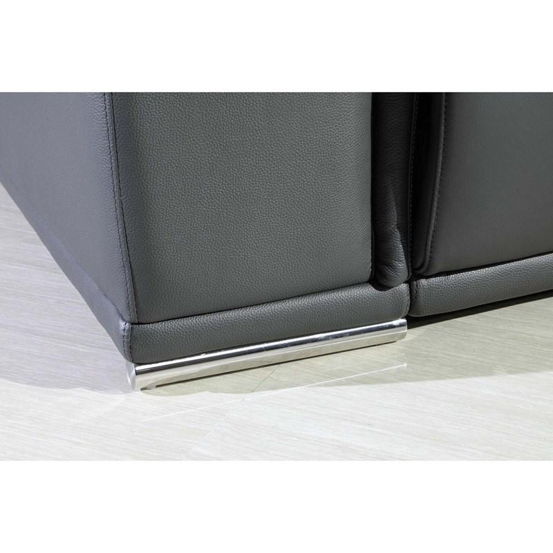 Global 9762 Genoa 6 Pc Power Sectional - Grey