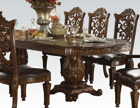 Acme 60000 Vendome Formal Dining Set - Double Pedestal Base