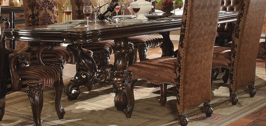 Versailles Dining Set by Acme 61100 - Cherry Oak Finish