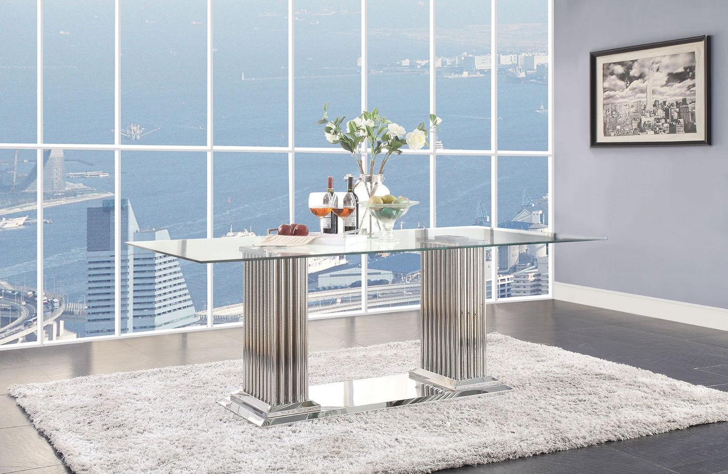 Cyrene 62075 Acme Dining Set - 3 Chair Options