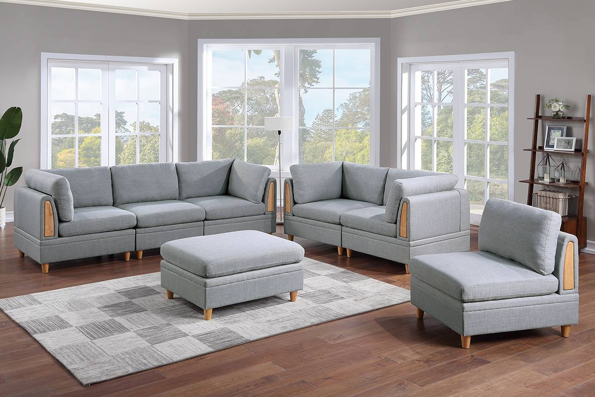 Poundex F893 Modular Sectional - Build Your Own