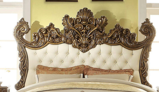 Homey Design HD-8008 Chestnut Bedroom Collection