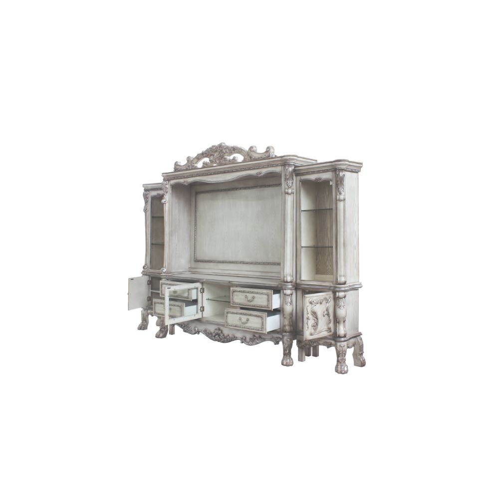 Dresden 91470 Entertainment Center - Vintage Bone White Finish