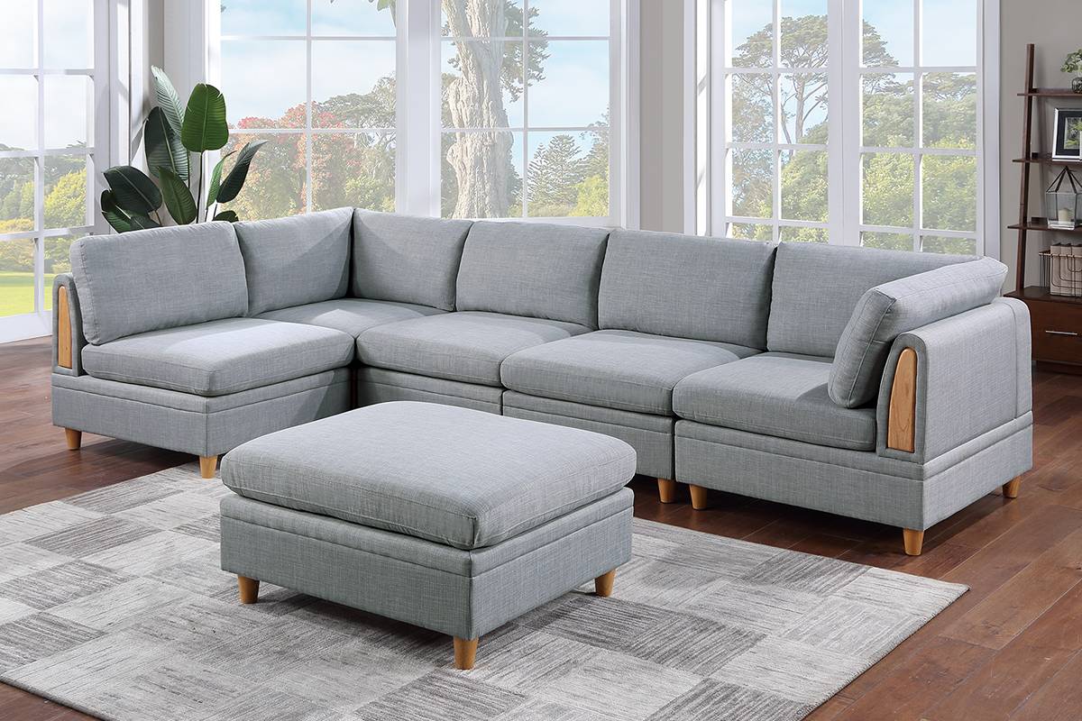 Poundex F893 Modular Sectional - Build Your Own