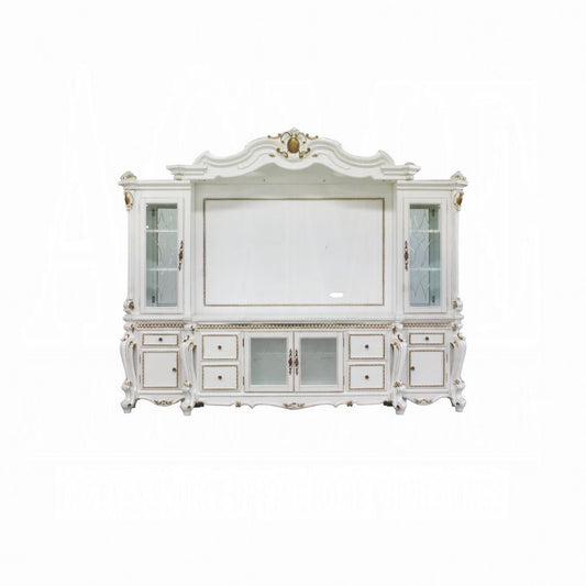 Picardy Entertainment Center - Antique Pearl Finish