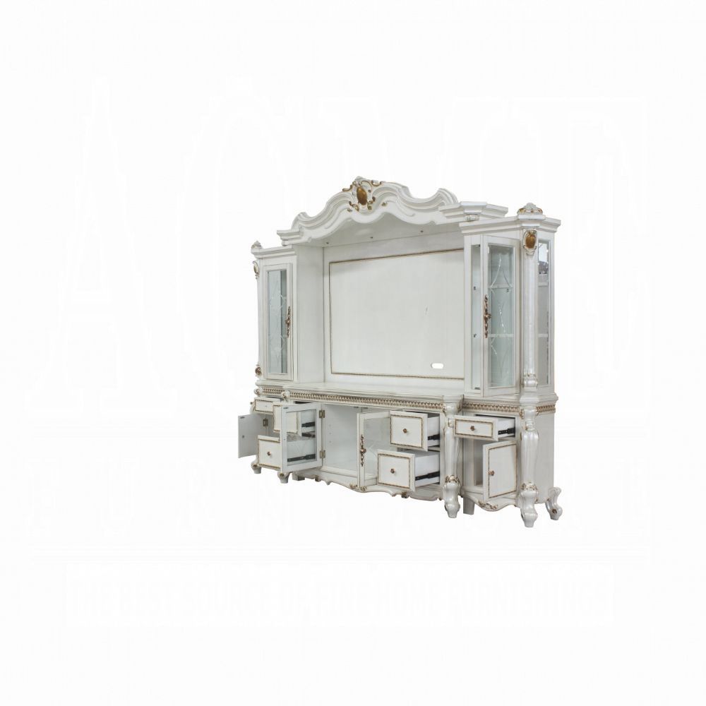 Picardy Entertainment Center - Antique Pearl Finish