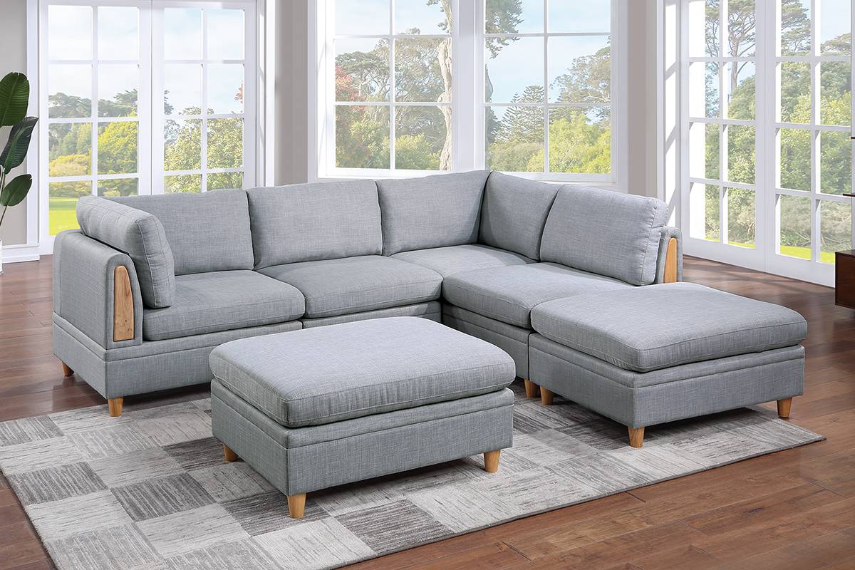 Poundex F893 Modular Sectional - Build Your Own