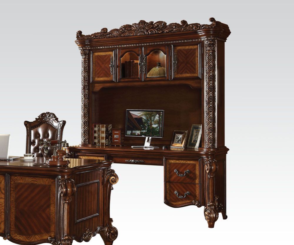 Vendome 92128 Cherry Finish Credeza & Hutch