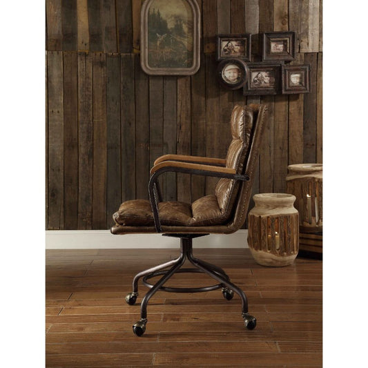 Harith Top Grain Leather Executive Office Chair - 2 Color choices