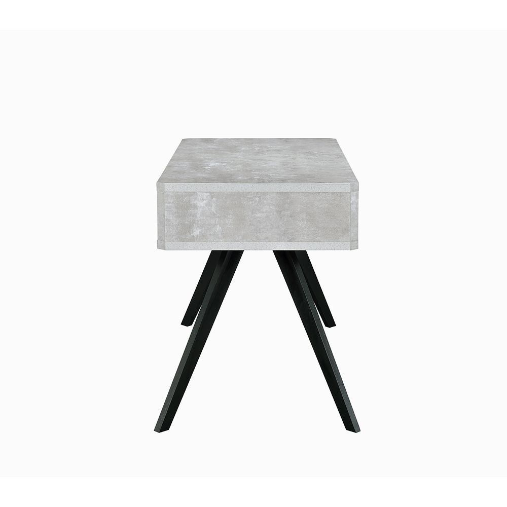 Magna Desk 92530 - Faux Concrete & Black Finish