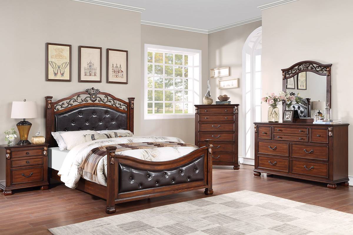 Albion F9612 Colección de dormitorio tradicional americano