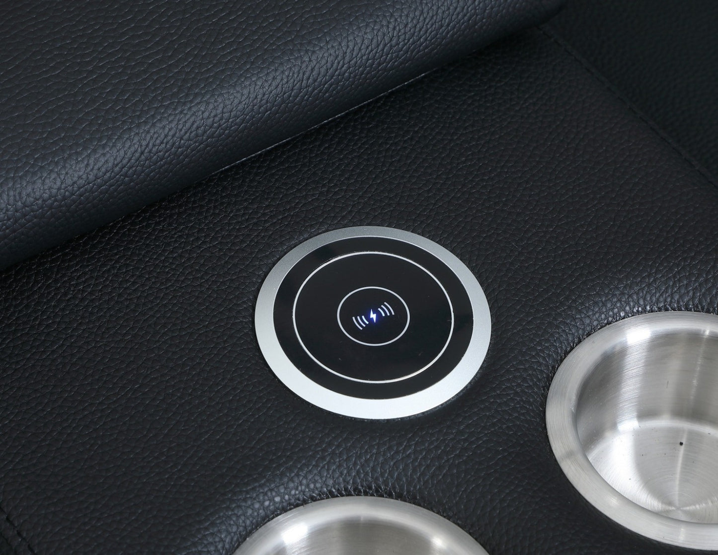 Global 9762 Genoa 6 Pc Power Sectional - Black