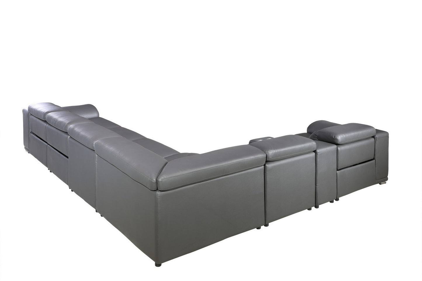 Global United 9762 Genoa 4-Power Reclining 8 Pc Sectional - 4 Colors