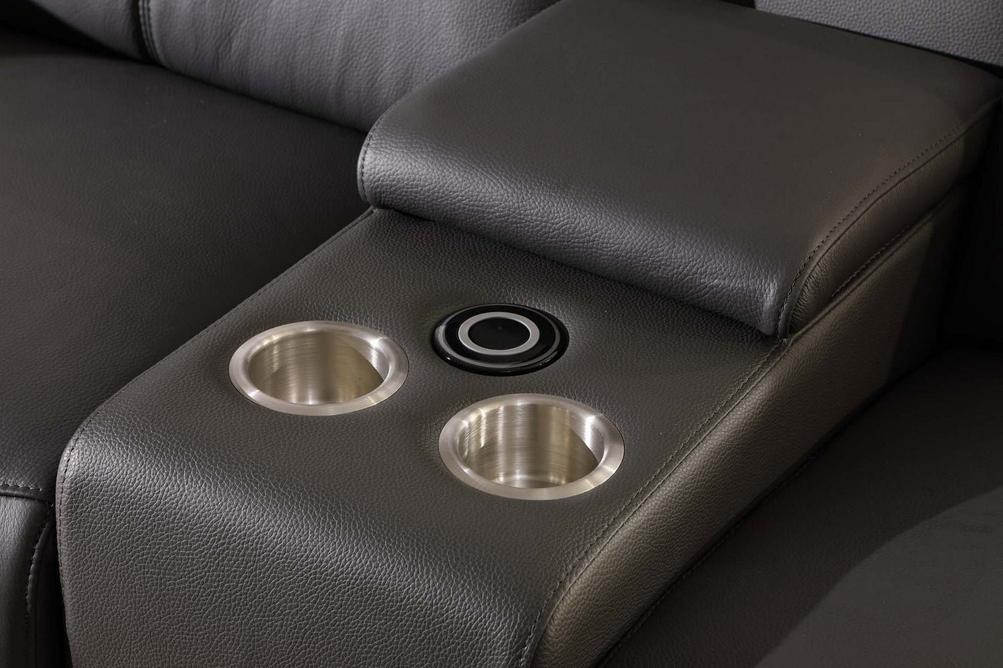 Global United 9762 Genoa 4-Power Reclining 8 Pc Sectional - 4 Colors